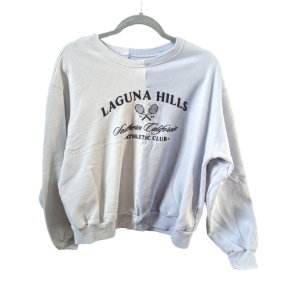 Hollister Tops - Hollister colorblock embroidered crew neck sweatshirt